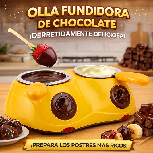 🍫 Olla Fundidora de Chocolate Doble | Fácil y Rápida