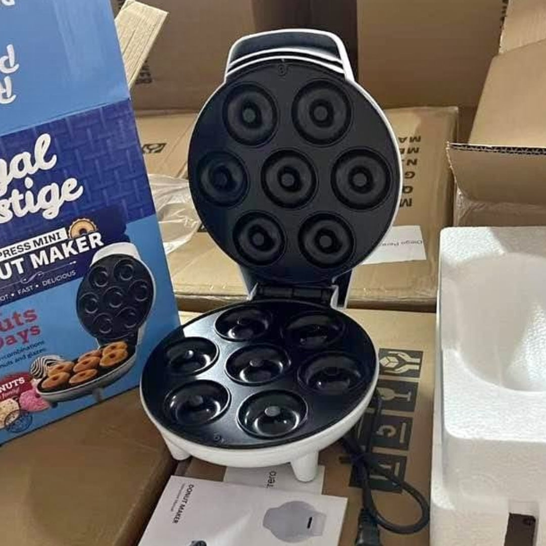 Máquina de Mini Donas 7 Puestos 🍩⚡ Antiadherente y Rápida