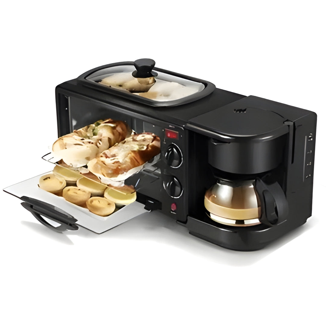 Horno Cafetera 3 en 1 Sokany ☕🍳 | Desayunos rápidos y fáciles