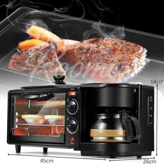 Horno Cafetera 3 en 1 Sokany ☕🍳 | Desayunos rápidos y fáciles