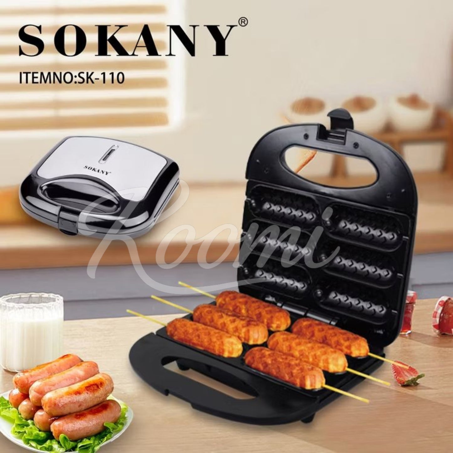 Máquina Sokany 5 en 1 🌭 Corndogs, Donas y Más